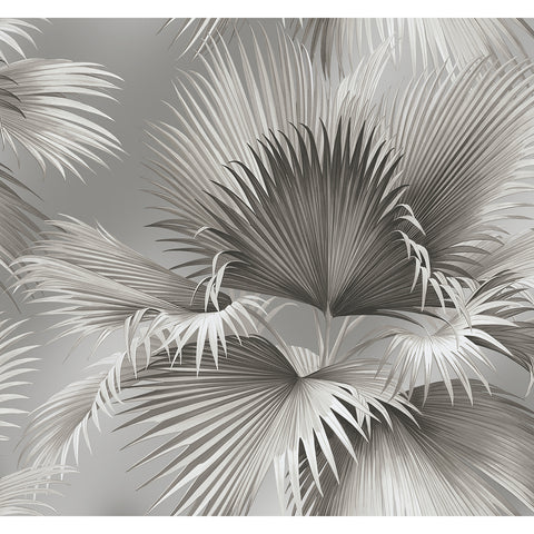 2927-81908 Summer Palm Platinum Tropical Wallpaper