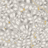2932-65104 Kirke Grey Leafy Vines Wallpaper
