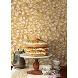 2932-65108 Kirke Yellow Leafy Vines Wallpaper