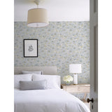 2932-65110 Matilda Blue Poppy Fields Wallpaper