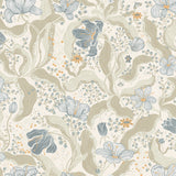 2932-65115 Bodri Light Blue Tulip Garden Wallpaper