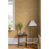 2932-65127 Siv Mustard Botanical Wallpaper