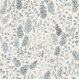 2948-27013 Isha Blue Leaf Wallpaper