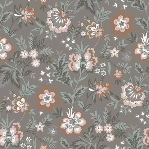 2948-28002 Athena Grey Floral Wallpaper