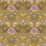 2948-28016 Celestine Mustard Floral Wallpaper