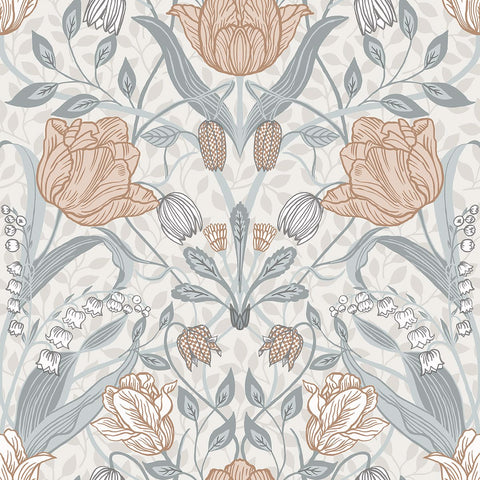 2948-33005 Tulipa Off-White Floral Wallpaper
