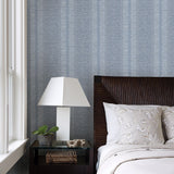 2949-60102 Pezula Blue Texture Stripe Wallpaper