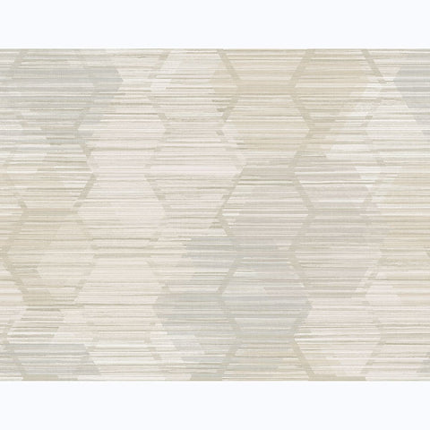 2949-60505 Jabari Wheat Geometric Faux Grasscloth Wallpaper