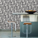 2949-60700 Bantry Black Geometric Wallpaper