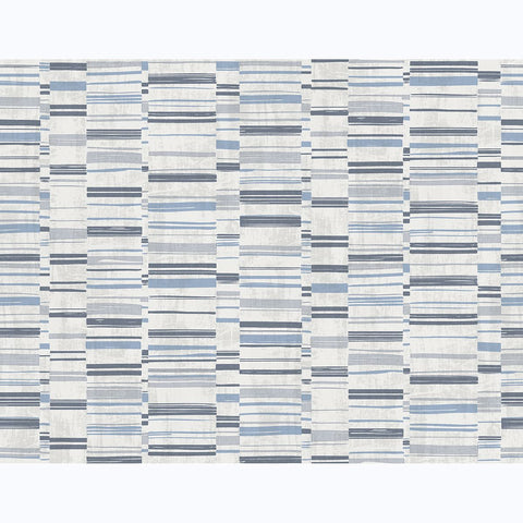 2949-60802 Fresnaye Blue Linen Stripe Wallpaper