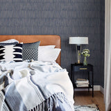 2949-61002 Zandari Navy Distressed Texture Wallpaper