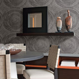 2949-61100 Lalit Taupe Medallion Wallpaper