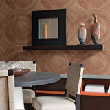 2949-61105 Lalit Burnt Sienna Medallion Wallpaper