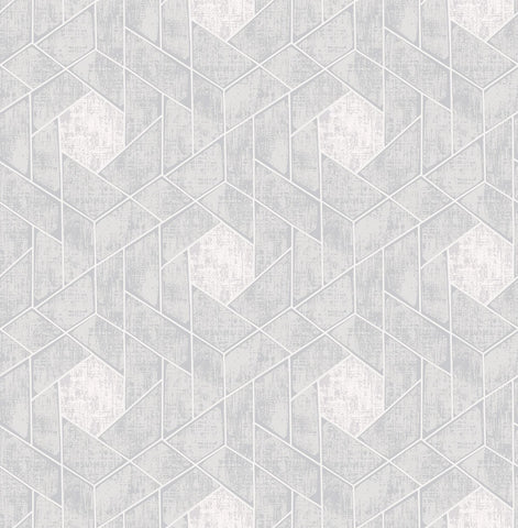 2964-25902 Granada Light Grey Geometric Wallpaper