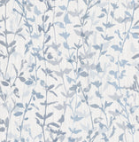 2964-25966 Thea Blue Floral Trail Wallpaper