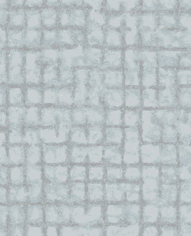 2964-87347 Shea Sky Blue Distressed Geometric Wallpaper