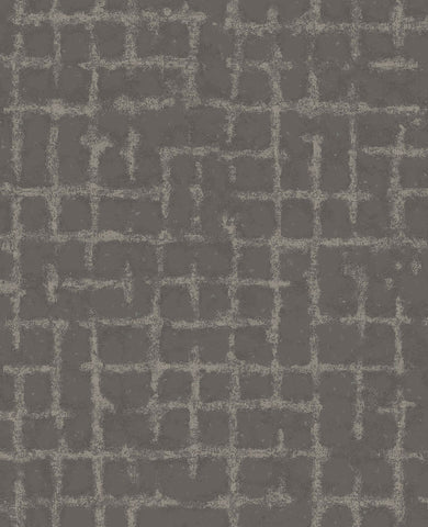 2964-87349 Shea Charcoal Distressed Geometric Wallpaper