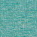 2969-24118 Exhale Turquoise Woven Texture Wallpaper