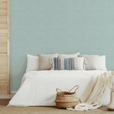 2969-24282 Agave Aqua Imitation Grasscloth Wallpaper