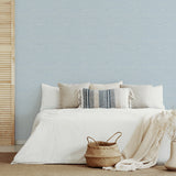 2969-24283 Agave Blue Imitation Grasscloth Wallpaper