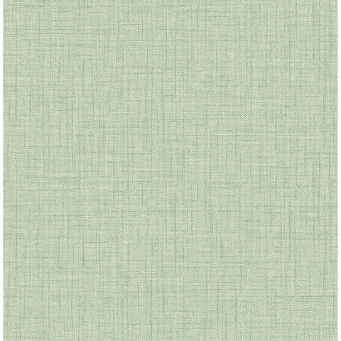 2969-25874 Jocelyn Green Faux Fabric Wallpaper