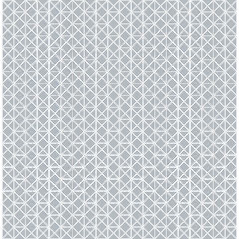 2969-26002 Lisbeth Grey Geometric Lattice Wallpaper