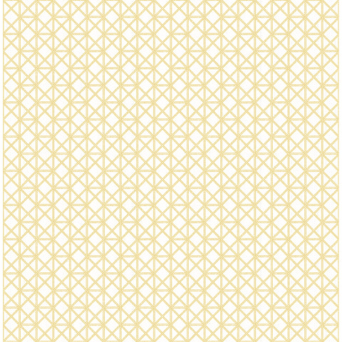 2969-26003 Lisbeth Yellow Geometric Lattice Wallpaper