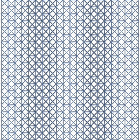 2969-26005 Lisbeth Blue Geometric Lattice Wallpaper