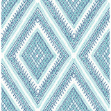 2969-26013 Zaya Blue Tribal Diamonds Wallpaper