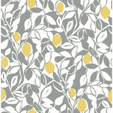 2969-26025 Loretto Grey Citrus Wallpaper