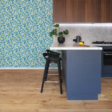 2969-26026 Loretto Teal Citrus Wallpaper