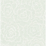 2969-26040 Periwinkle Green Textured Floral Wallpaper