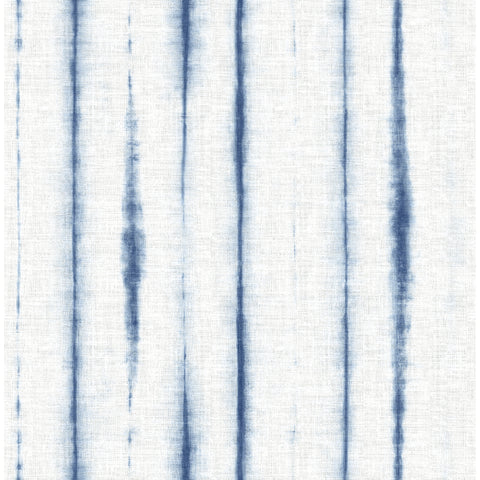 2969-26049 Orleans Blue Shibori Faux Linen Wallpaper