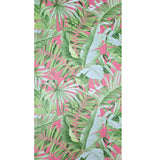 2969-26055 Alfresco leaves Palm Leaf Wallpaper pink green Jungle Tropical Floral 