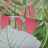 2969-26055 Alfresco leaves Palm Leaf Wallpaper pink green Jungle Tropical Floral 