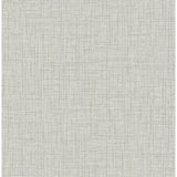 2969-26057 Jocelyn Grey Faux Fabric Wallpaper