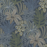 2970-13904 Sumner Navy Woodland Botanical Wallpaper