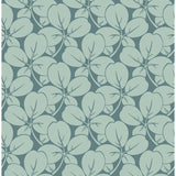2970-26108 Robert Aqua Clover Wallpaper