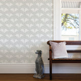 2970-26110 Dawson Light Grey Magnolia Tree Wallpaper