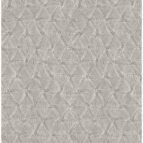 2970-26115 Wright Pewter Textured Triangle Wallpaper