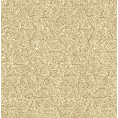 2970-26119 Wright Gold Textured Triangle Wallpaper