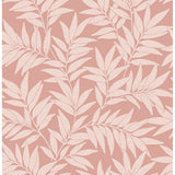 2970-26121 Morris Pink Leaf Wallpaper
