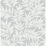 2970-26124 Morris Light Grey Leaf Wallpaper