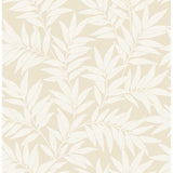 2970-26125 Morris Taupe Leaf Wallpaper