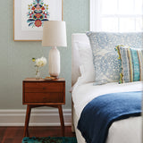 2970-26128 Mackintosh Turquoise Textural Wallpaper