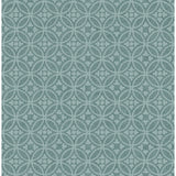 2970-26133 Larsson Teal Ogee Wallpaper