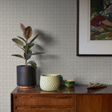 2970-26135 Larsson Grey Ogee Wallpaper