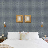 2970-26137 Larsson Indigo Ogee Wallpaper