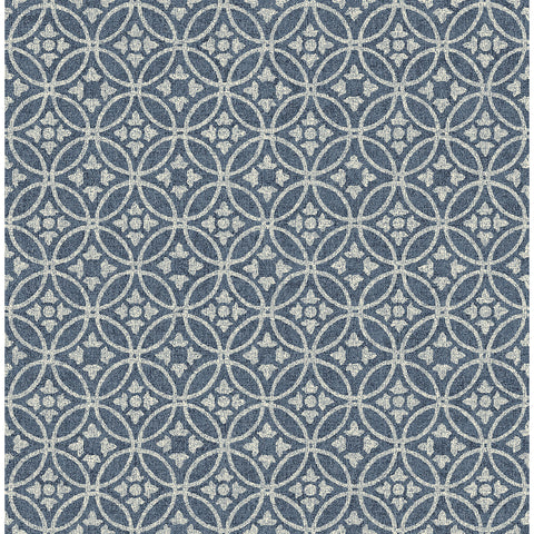 2970-26137 Larsson Indigo Ogee Wallpaper