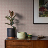 2970-26138 Larsson Pink Ogee Wallpaper